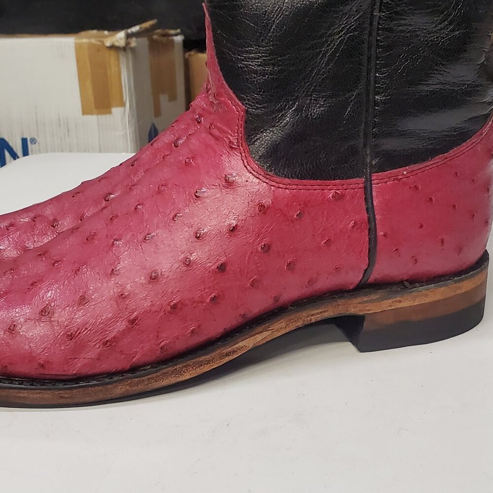 Justin Women's 5.5B Raspberry Hot Pink Ropers - Picture 7 of 7